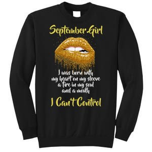 September Girl Born With Fire In My Soul Sweatshirt