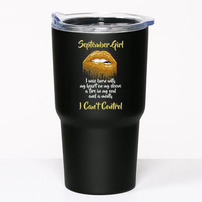 September Girl Born With Fire In My Soul Tumbler
