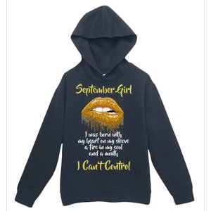 September Girl Born With Fire In My Soul Urban Pullover Hoodie