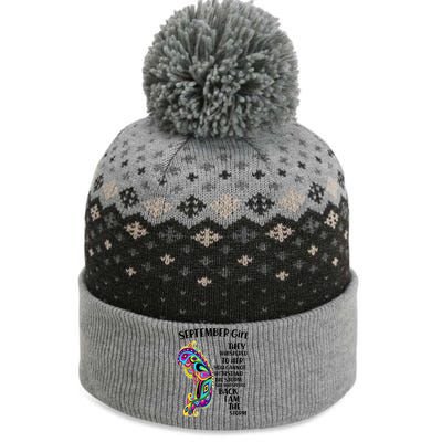 September Girl Paisley Butterfly The Baniff Cuffed Pom Beanie