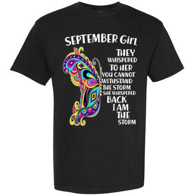 September Girl Paisley Butterfly Garment-Dyed Heavyweight T-Shirt