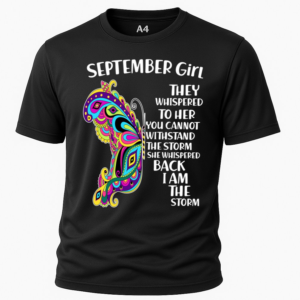 September Girl Paisley Butterfly Cooling Performance Crew T-Shirt