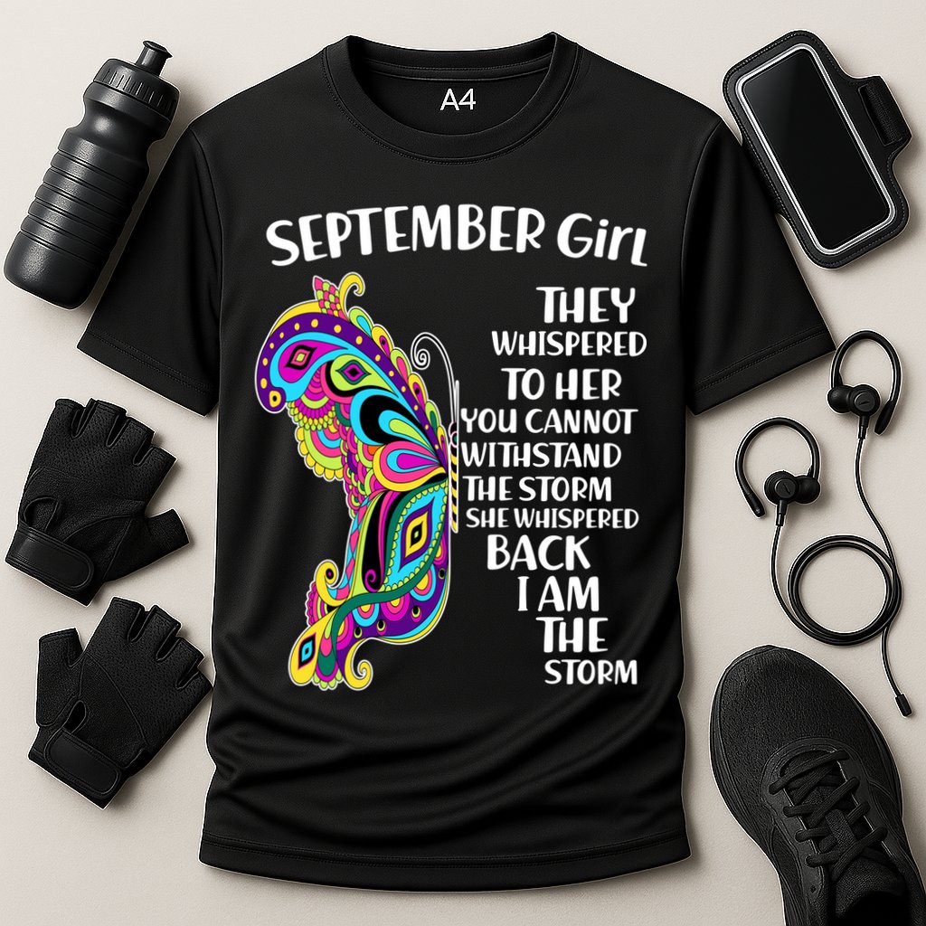 September Girl Paisley Butterfly Cooling Performance Crew T-Shirt