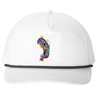 September Girl Paisley Butterfly Snapback Five-Panel Rope Hat