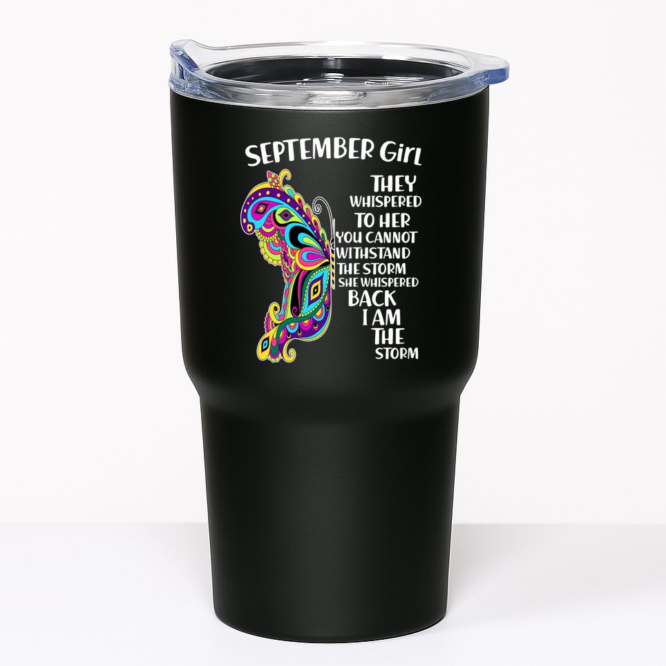 September Girl Paisley Butterfly Tumbler