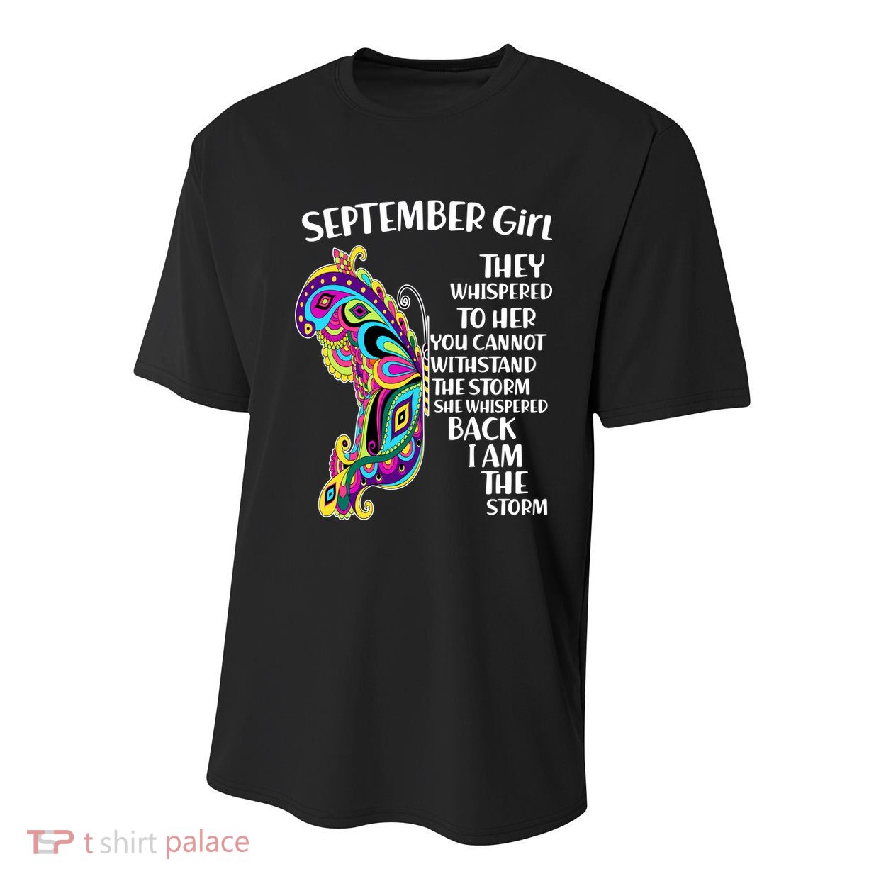 September Girl Paisley Butterfly Youth Performance Sprint T-Shirt