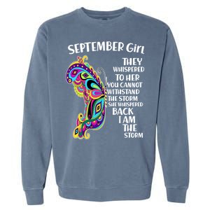 September Girl Paisley Butterfly Garment-Dyed Sweatshirt