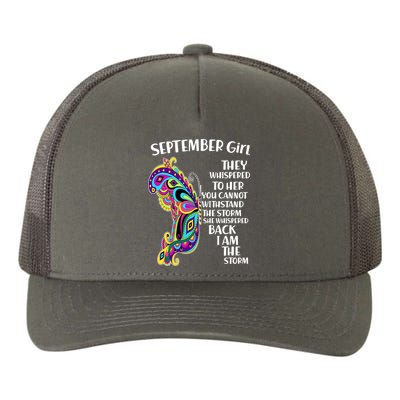 September Girl Paisley Butterfly Yupoong Adult 5-Panel Trucker Hat