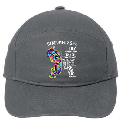 September Girl Paisley Butterfly 7-Panel Snapback Hat