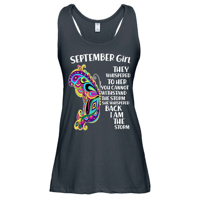 September Girl Paisley Butterfly Ladies Essential Flowy Tank