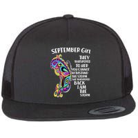 September Girl Paisley Butterfly Flat Bill Trucker Hat