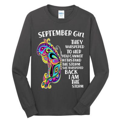 September Girl Paisley Butterfly Tall Long Sleeve T-Shirt
