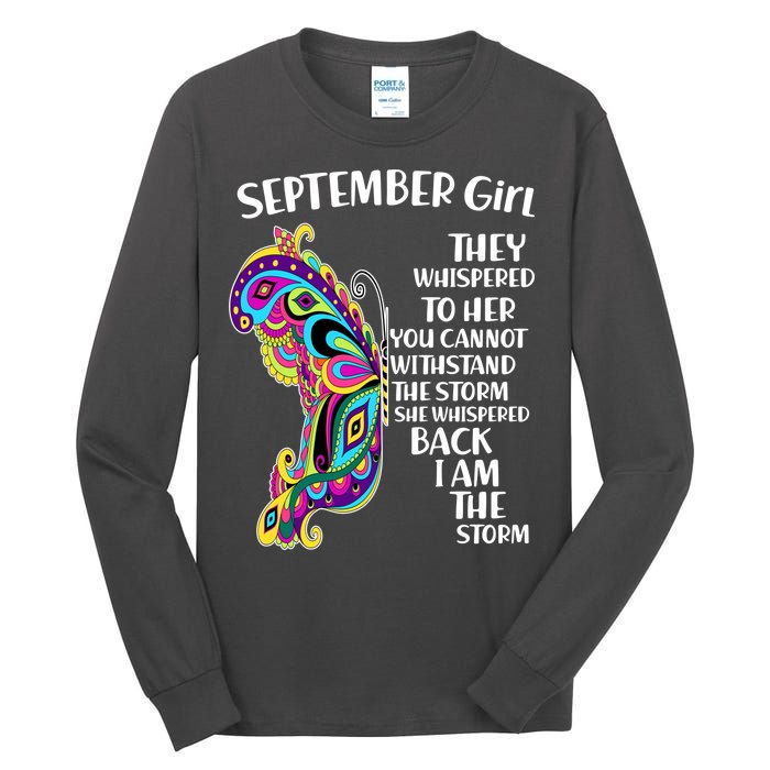 September Girl Paisley Butterfly Tall Long Sleeve T-Shirt