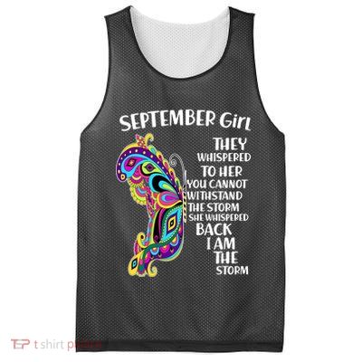 September Girl Paisley Butterfly Mesh Reversible Basketball Jersey Tank