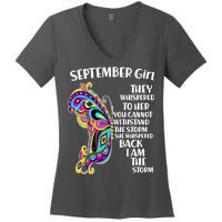 September Girl Paisley Butterfly Women's V-Neck T-Shirt