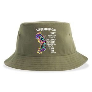 September Girl Paisley Butterfly Sustainable Bucket Hat