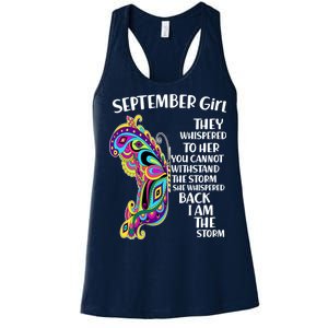 September Girl Paisley Butterfly Women's Racerback Tank