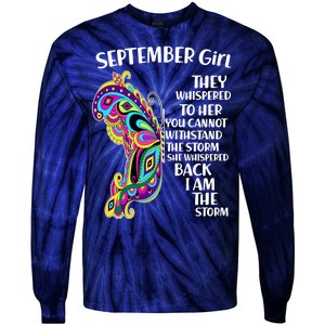 September Girl Paisley Butterfly Tie-Dye Long Sleeve Shirt