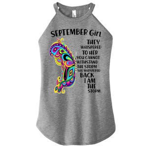 September Girl Paisley Butterfly Women's Perfect Tri Rocker Tank