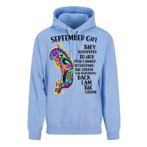 September Girl Paisley Butterfly Unisex Surf Hoodie