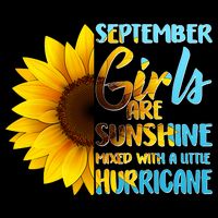 September Girls Are Sunshine Mixed With A Little Hurricane City Backpack
