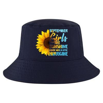 September Girls Are Sunshine Mixed With A Little Hurricane Cool Comfort Performance Bucket Hat