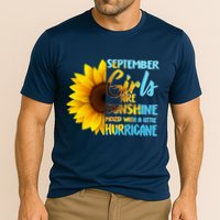September Girls Are Sunshine Mixed With A Little Hurricane Cooling Performance Crew T-Shirt
