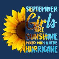 September Girls Are Sunshine Mixed With A Little Hurricane Cooling Performance Crew T-Shirt