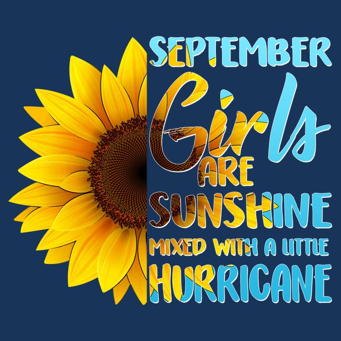 September Girls Are Sunshine Mixed With A Little Hurricane Cooling Performance Crew T-Shirt