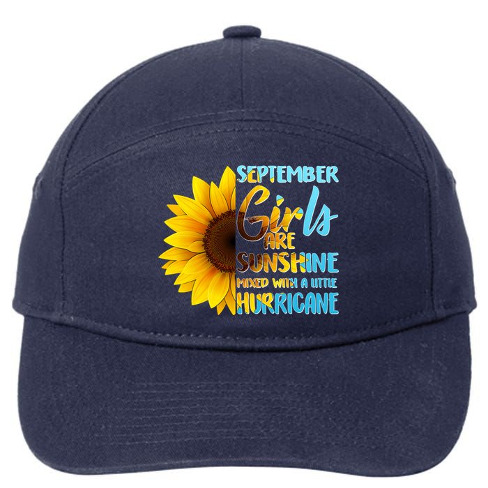 September Girls Are Sunshine Mixed With A Little Hurricane 7-Panel Snapback Hat