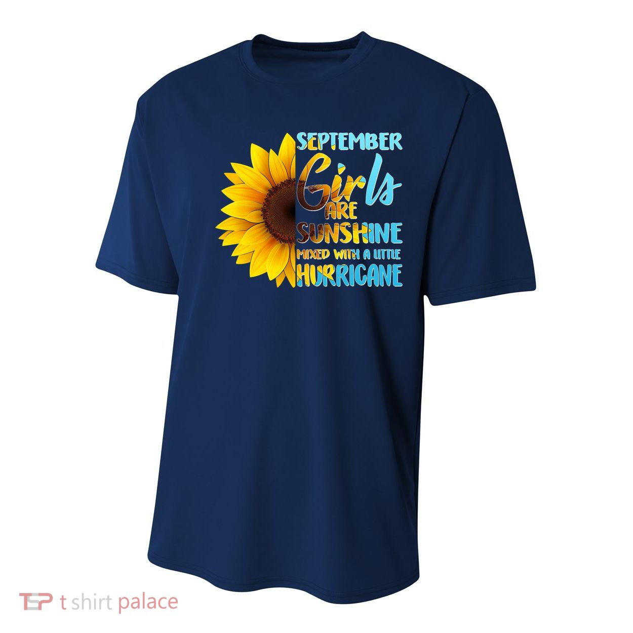 September Girls Are Sunshine Mixed With A Little Hurricane Youth Performance Sprint T-Shirt