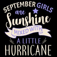 September Girls Are Sunshine Mixed With Hurricane Bag