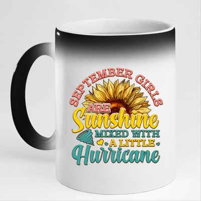 September Girls Sunshine And Hurricane Cute 11oz Black Color Changing Mug