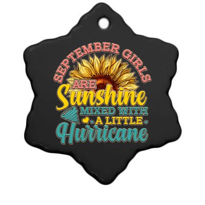 September Girls Sunshine And Hurricane Cute Ceramic Star Ornament