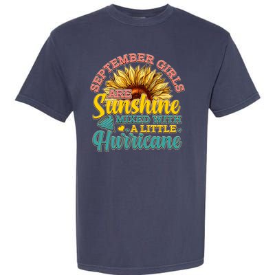 September Girls Sunshine And Hurricane Cute Garment-Dyed Heavyweight T-Shirt