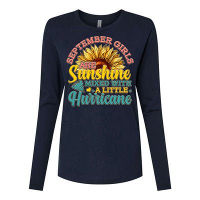 September Girls Sunshine And Hurricane Cute Womens Cotton Relaxed Long Sleeve T-Shirt