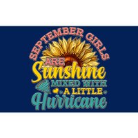 September Girls Sunshine And Hurricane Cute Bumper Sticker