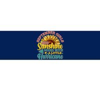 September Girls Sunshine And Hurricane Cute Bumper Sticker