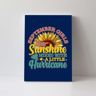 September Girls Sunshine And Hurricane Cute Canvas