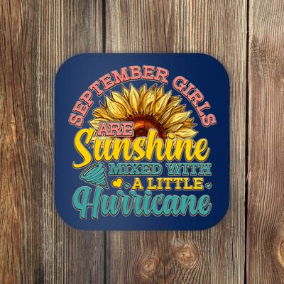 September Girls Sunshine And Hurricane Cute Coaster