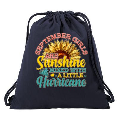 September Girls Sunshine And Hurricane Cute Drawstring Bag