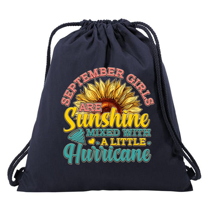 September Girls Sunshine And Hurricane Cute Drawstring Bag