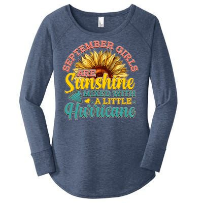 September Girls Sunshine And Hurricane Cute Women's Perfect Tri Tunic Long Sleeve Shirt