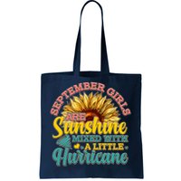 September Girls Sunshine And Hurricane Cute Tote Bag