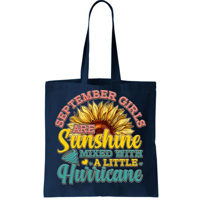 September Girls Sunshine And Hurricane Cute Tote Bag