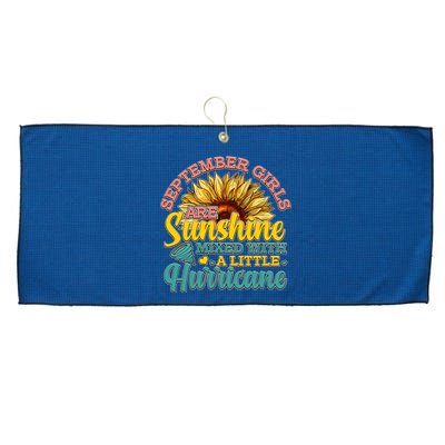 September Girls Sunshine And Hurricane Cute Large Microfiber Waffle Golf Towel