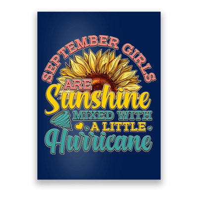 September Girls Sunshine And Hurricane Cute Poster