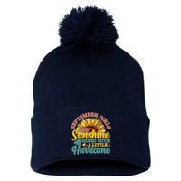 September Girls Sunshine And Hurricane Cute Pom Pom 12in Knit Beanie