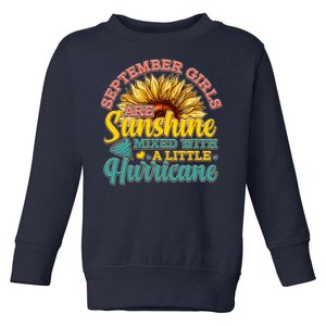 September Girls Sunshine And Hurricane Cute Toddler Sweatshirt