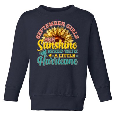 September Girls Sunshine And Hurricane Cute Toddler Sweatshirt